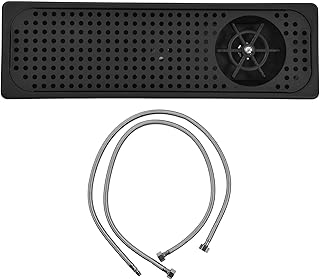 Dzbanek do Płukania, Automatyczna Myjka do Kubków Zlew ze Stali Nierdzewnej Wbudowana Wysokociśnieniowa Myjka do Szkła Narzędzia do Czyszczenia Maszyna do(FC-13-2 Rozszerzona sekcja [czarny])