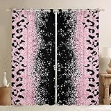 Photo Gallery bedluxy tende oscuranti per bambini, motivo leopardato rosa e nero glitterato, per bambini, con glitter alla moda, per oscurare le finestre, 117,8 x 137,8 cm (larghezza x lunghezza) Photo Gallery bedluxy tende oscuranti per bambini, motivo leopardato rosa e nero glitterato, per bambini, con glitter alla moda, per oscurare le finestre, 117,8 x 137,8 cm (larghezza x lunghezza)