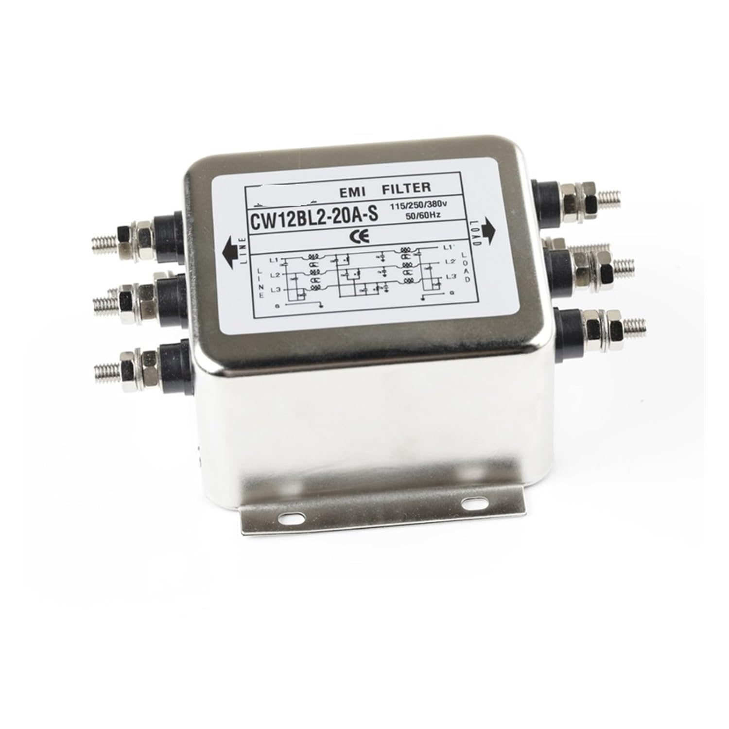 Filter Three-Phase Anti-Interference Socket Linear Audio Power Supply Purification Fever 380VCW(50A CW12BL2-50A-S)