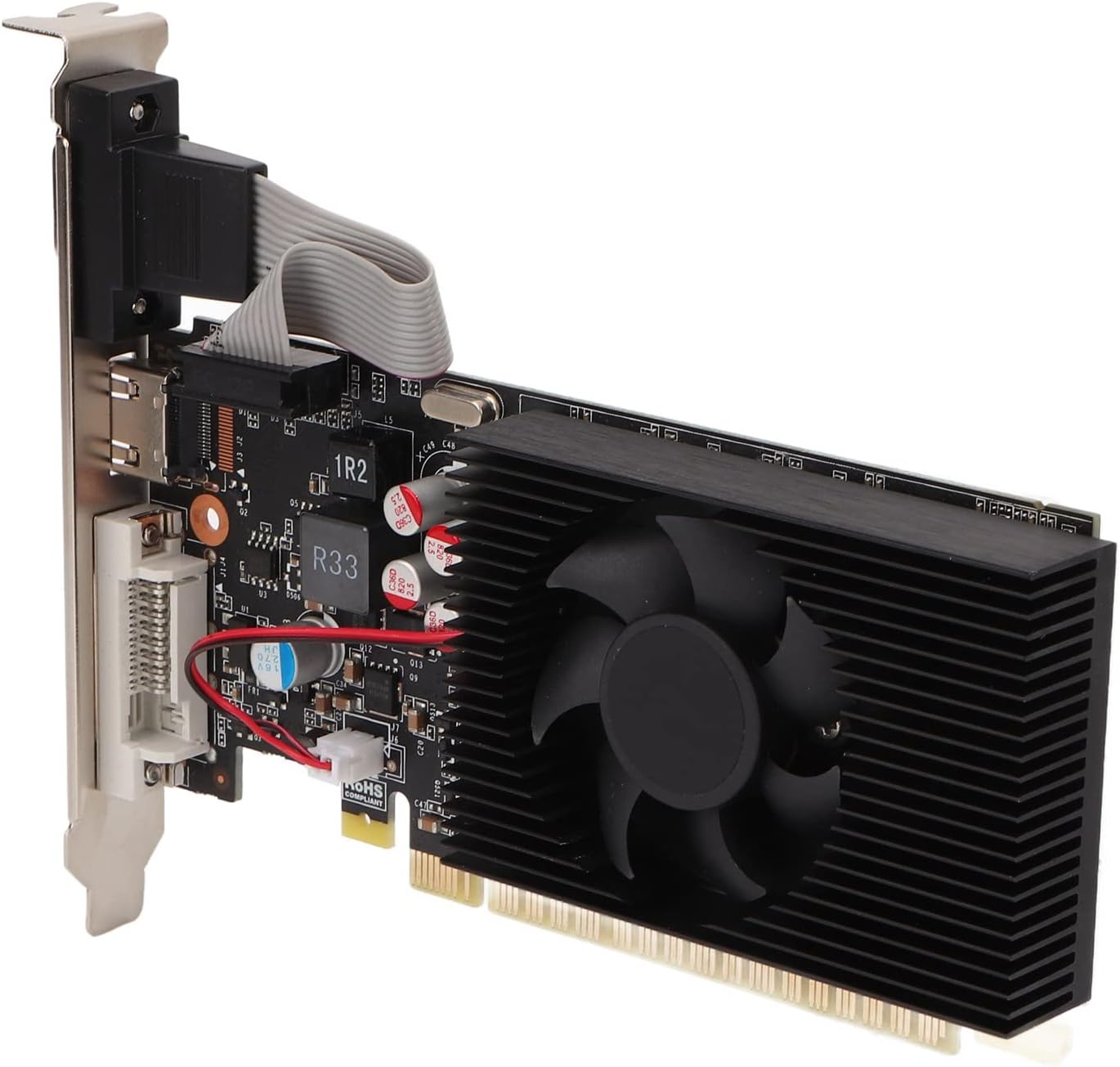 Grafica, Scheda Grafica GT730, 128 Bit 4 GB DRR3 PCI Express 2.0 X8, Scheda Grafica a Basso Profilo, Scheda Video per PC, Scheda Grafica Sottile per PC DVI VGA