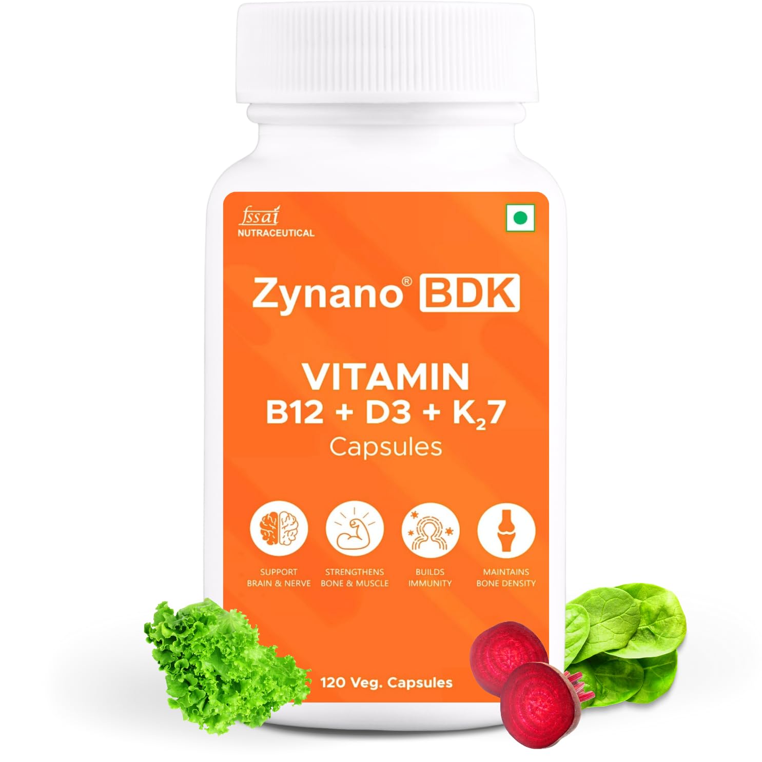 Zynano BDK | Plant Based Vegetarian Vitamin D3 K2 & B12 supplement | 120 Veg Capsules for Men and Women | 4 month Supply 100% RDA (B0DCWXKDF5) Amazon Price History, Amazon Price Tracker