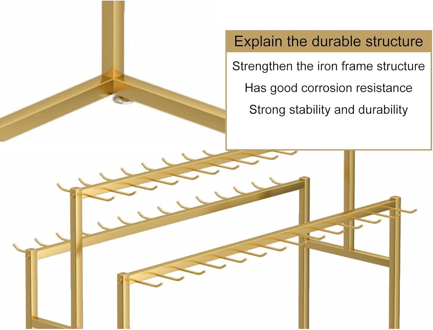 Espositore per cintura Cravatte, Negozio di abbigliamento Ganci per cinture, Espositore per gioielli Scaffali commerciali, Borsa Sciarpa Ombrello Organizzatore, 4 bracci 70x40x150cm