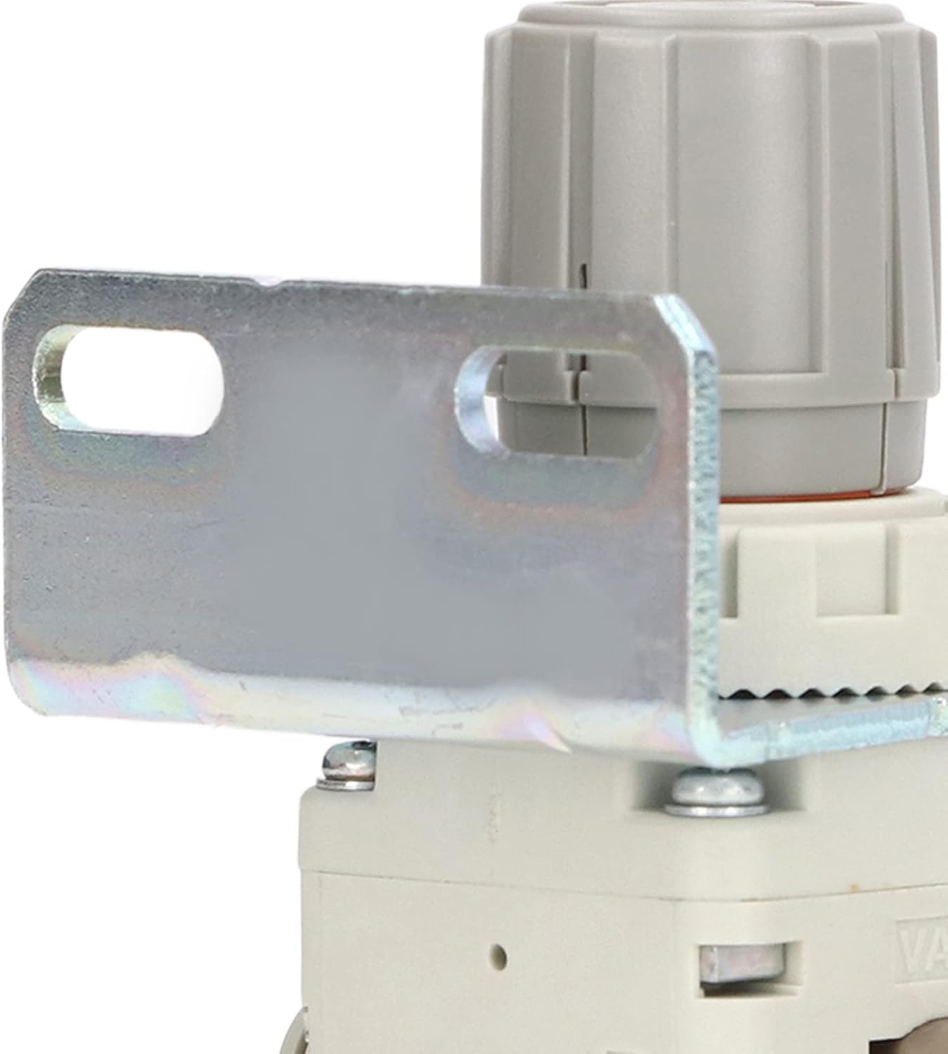 Miniature Compressed Air Pressure Regulator with Digital Display Gauge Compatible with SMC, ABS Construction, Vacuum Adjustment Range -100 to -1.3 kPa, Self Locking Design