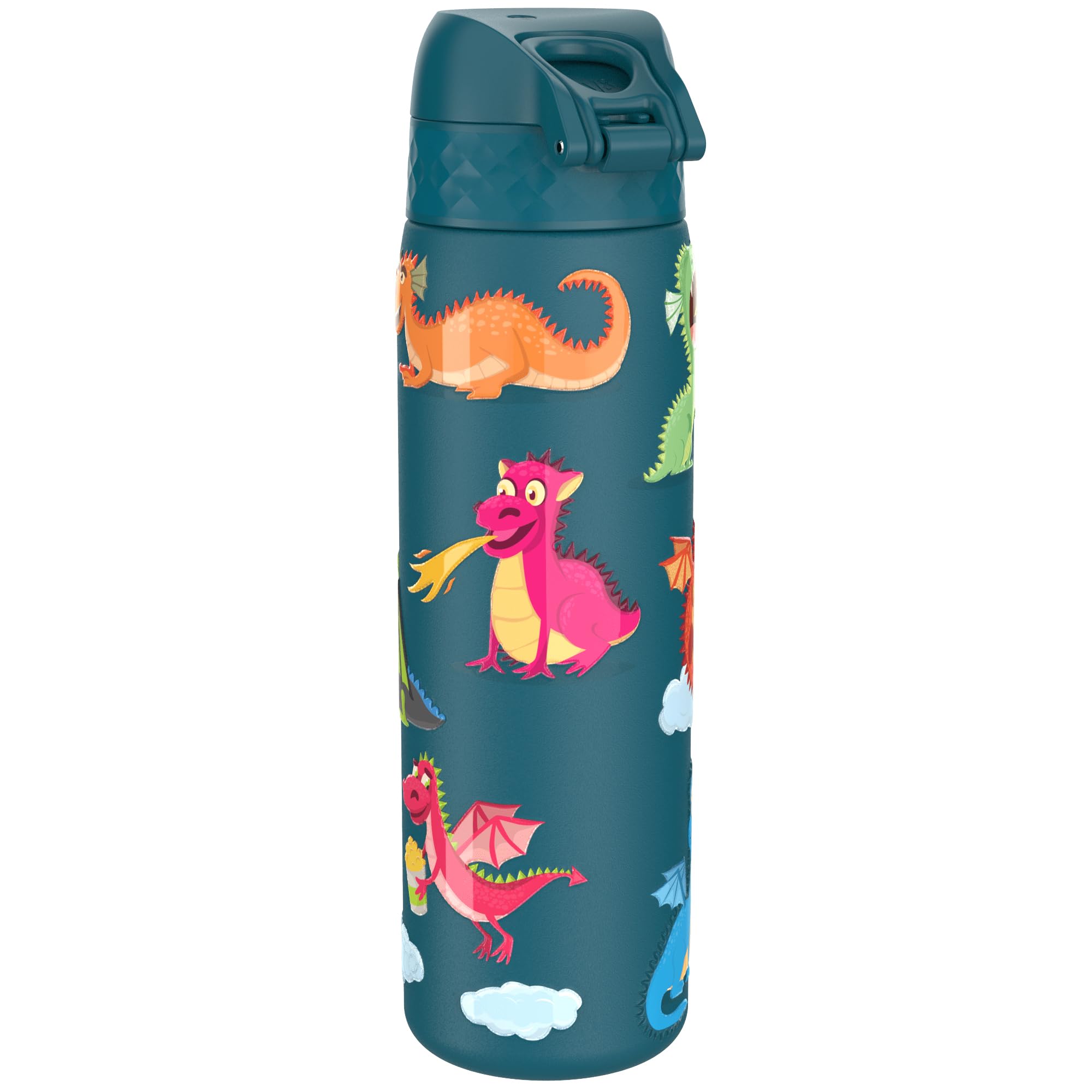 Ion8 Lightweight Steel Water Bottle, 600 ml/20 oz, Non-Insulated, Leak Proof, Easy to Open, Secure Lock, Dishwasher Safe - Image 2