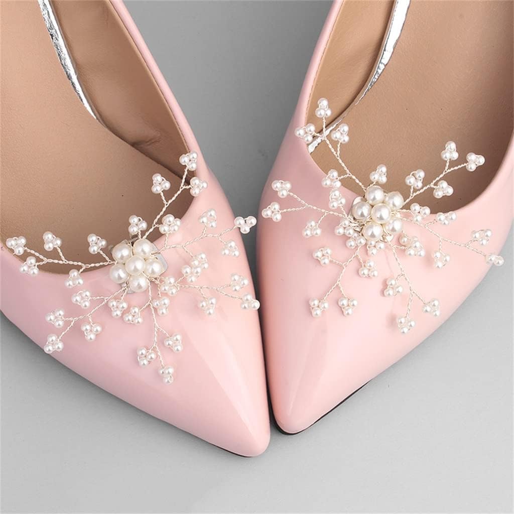 JSEIAJB Maiden Wedding Shoes Removable Shoe Flower Clips Upper New Decorative Accessories