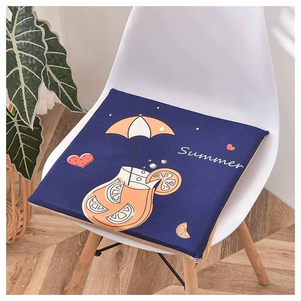 HW.Q Modern Simple Nordic Chair Pads Summer Breathable Chair Cushion Kitchen Dining Garden Chair Cushion Seat Pads Chair Cushions With Ties Set Of (Color : Color7, Size : 40 * 40cm)