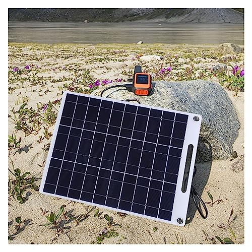 Cargador de teléfono celular para camping con panel solar portátil impermeable de 20W 4