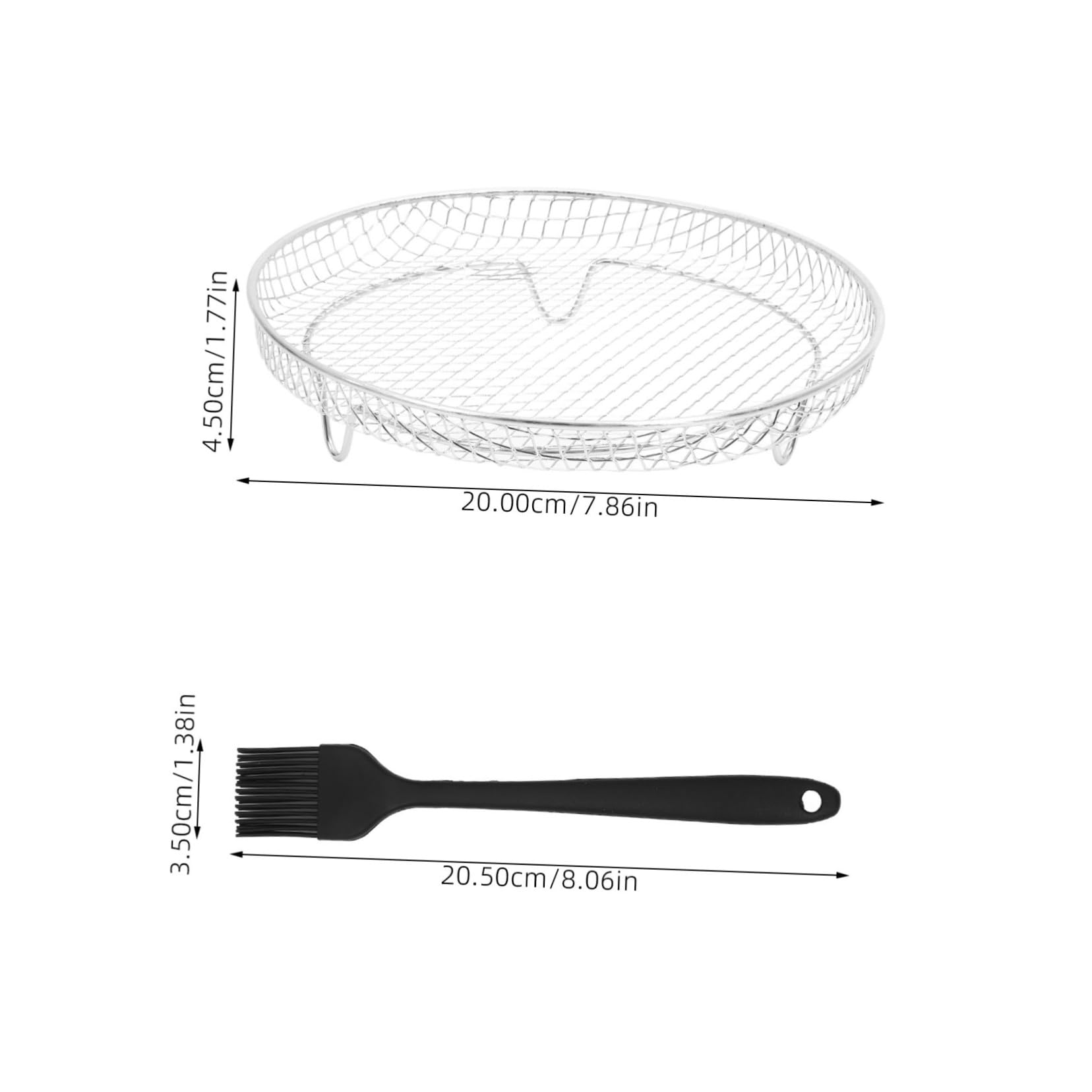 Accessori Friggitrice ad Aria in Acciaio Inox Argento