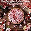 Luinabio 150 Pcs Christmas Mini Ribbon Bows Mini Handmade Ribbon Red and White Candy Cane Lollipop Dot Bow - Tiny Twist Tie Bow for Xmas Door Garland DIY Candy Themed Party Supplies Craft Sewing Decor #2