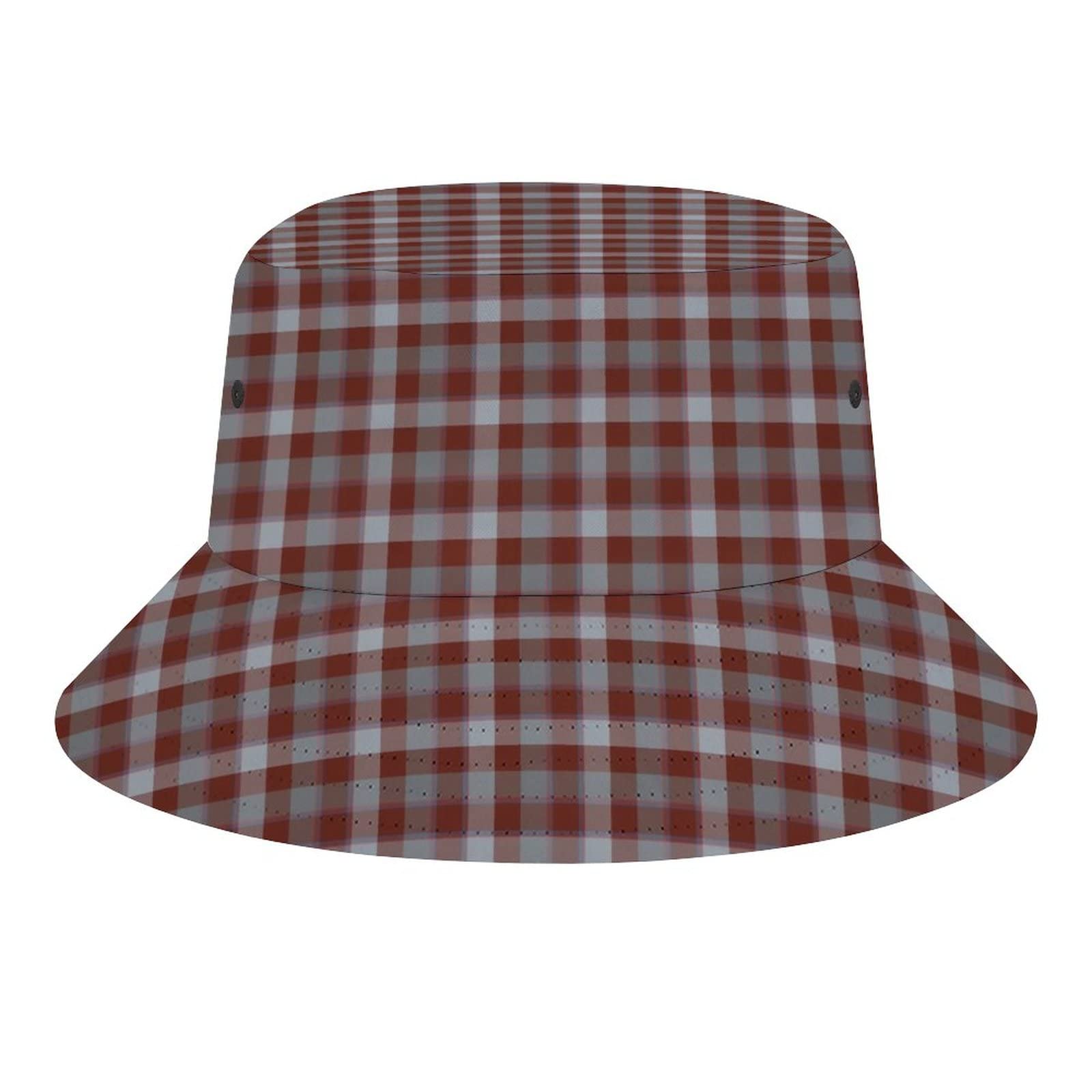 Fwjzdsp Unisex Clan Jardine Tartan Bucket Hats Sun Cap Packable Outdoor Fashion Fisherman's Hat For Women And Men