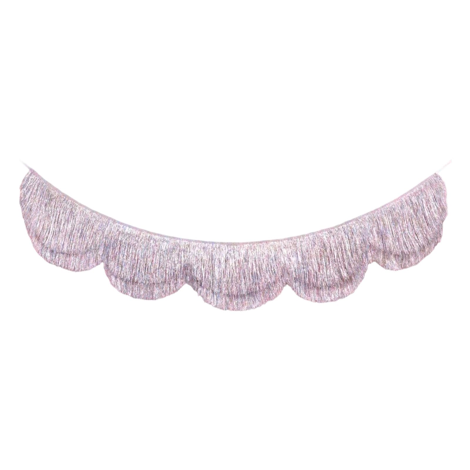 LUCKGONI Glittering Fan Shape Fringe Backdrop with Scallops Design for Birthday Party Decorations Hanging Photo Booth Backdrops