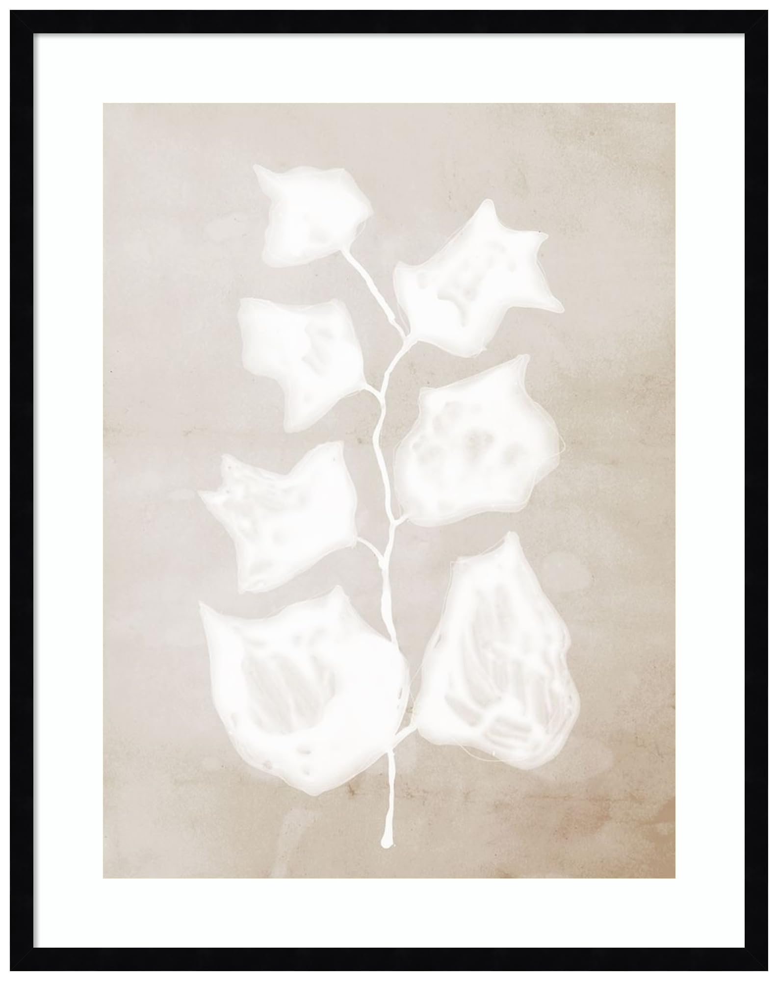 amanti art framed wall art print 33x26 paper bark ii by urban road, abstract wall art, modern contemporary decor, large poster painting artwork for living room, bedroom, bathroom, kitchen, office or
