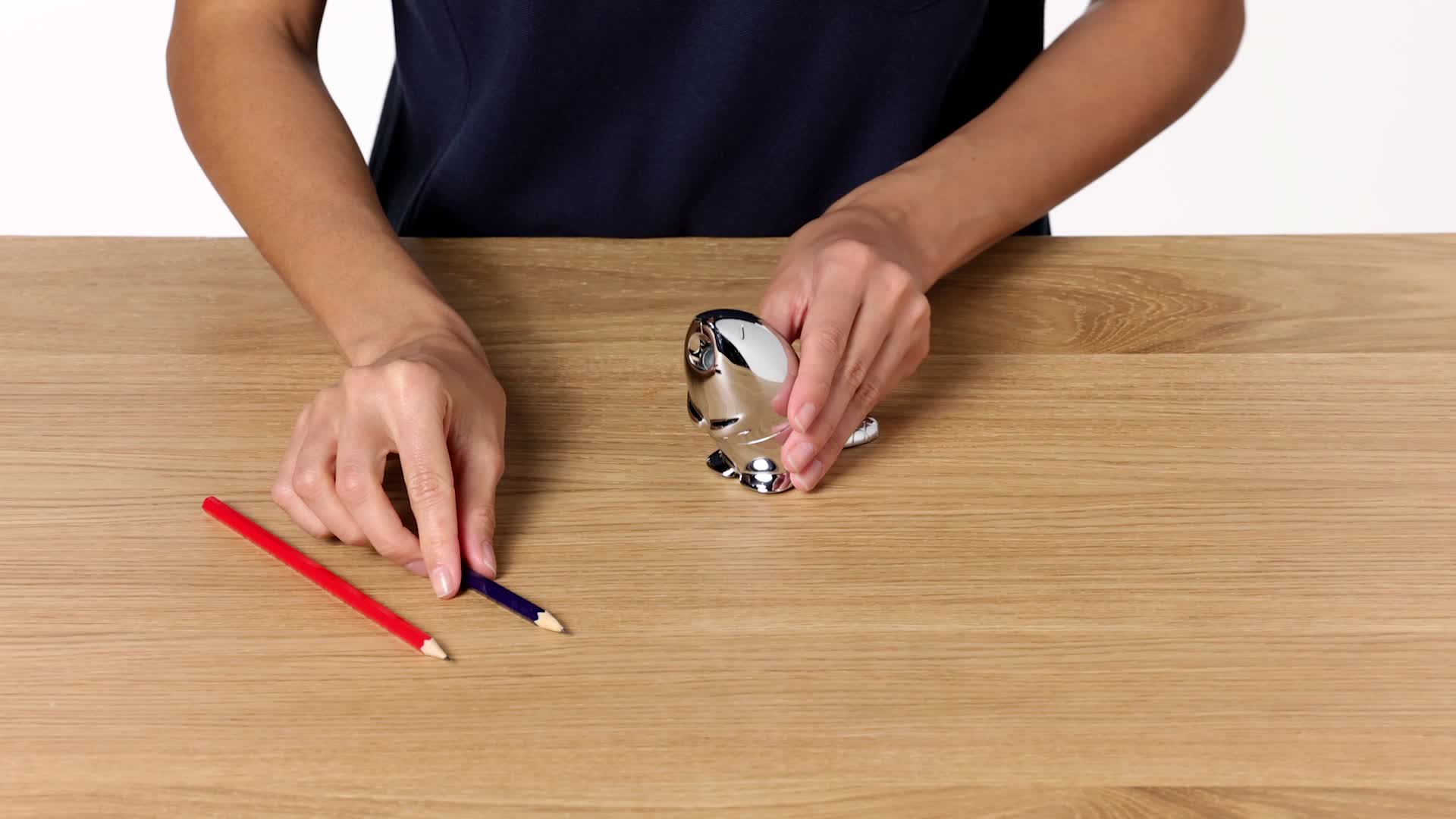 Amazon.com: Alessi Kastor Pencil Sharpener in Chrome Plated Zamak