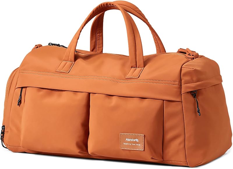 Hanke Cloud Carry On Luggage Bags for Travel Carry On Bag for Women Lightweight Travel Tote Bag Overnight Weekender Bag,Mocha Brown