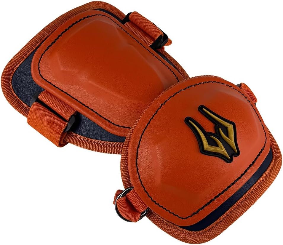 AEGIS Batter's Baseball Elbow Guard, Elbow Pad with Adjustable Strap, One Size & Adult, Orange | Navy