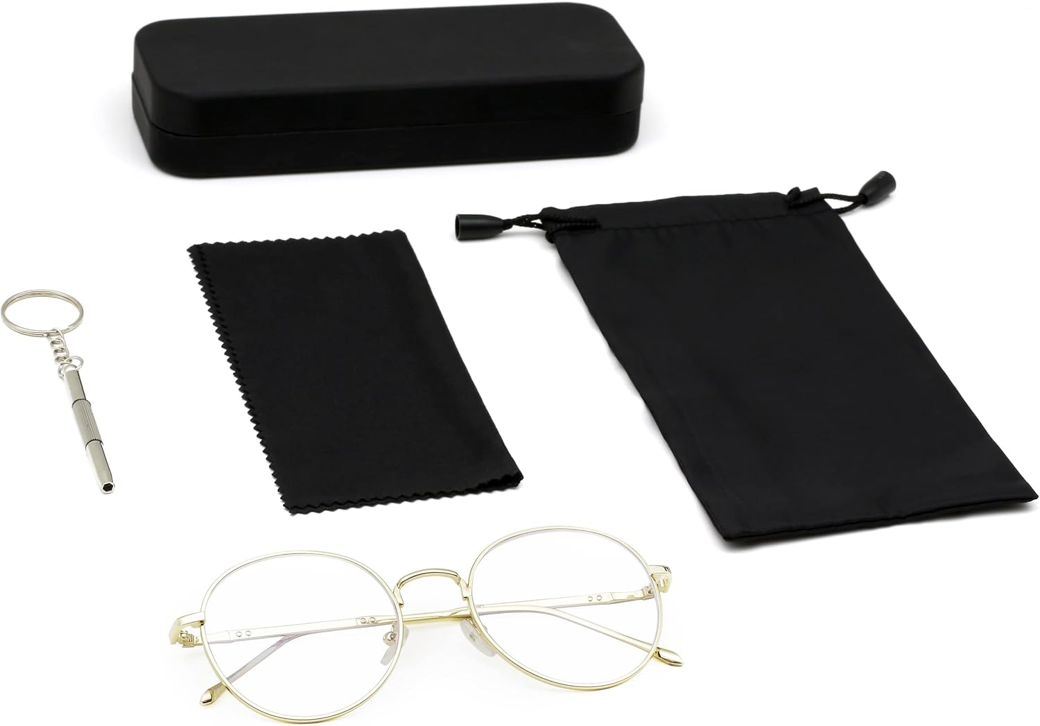 Miniatura 7 de Gafas de bloqueo de luz azul para mujer marco de borde redondo de metal lentes retro para mujeres y hombres