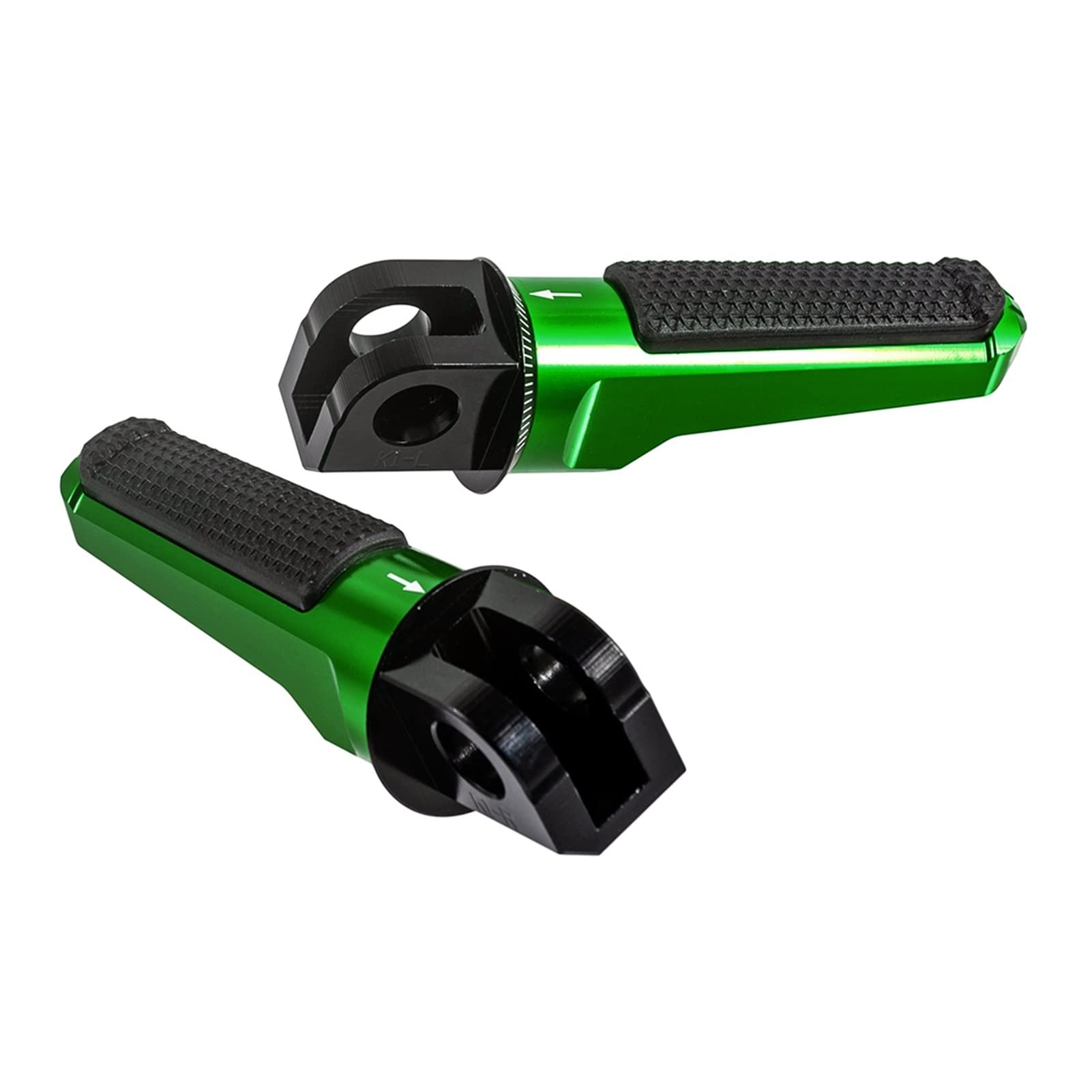 Motorcycle Foot Pegs - Front Rider Footrest Pedals, CNC Aluminum