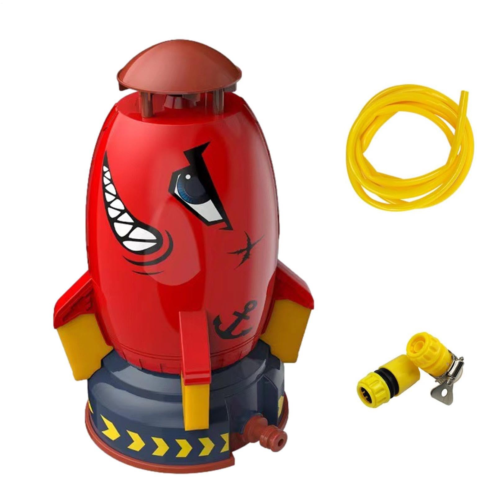 Rocket Rocket Wassersprinkler Kinder Outdoor Rocket Water Sprinkler mit Sprinklerköpfe Wasserspielzeug Garten,Wassersprinkler,Outdoor Wasserspielzeug Sprinkler