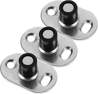 Housoutil 3pcs Cart Limiter Barn Door Roller Guide Barn Door Floor Track Stopper Barn Door Floor Guide Bearing Stainless Steel Sliding Doors Door Floor Guides Barn Door Guide