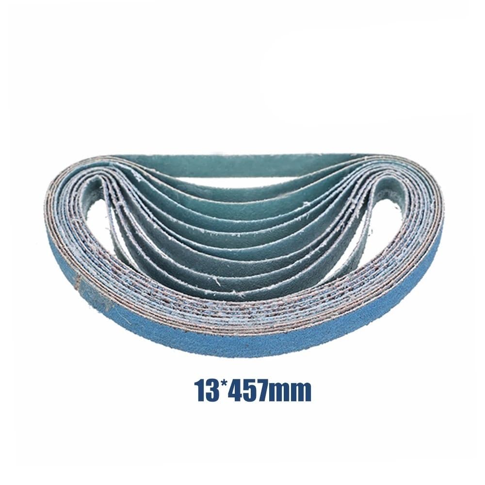 Bandas de lija, 10 unidades banda grano 40~120, bandas abrasivas for madera * 330 mm 13 457 20 520 (80 mm)(120 * 13MM*457MM)