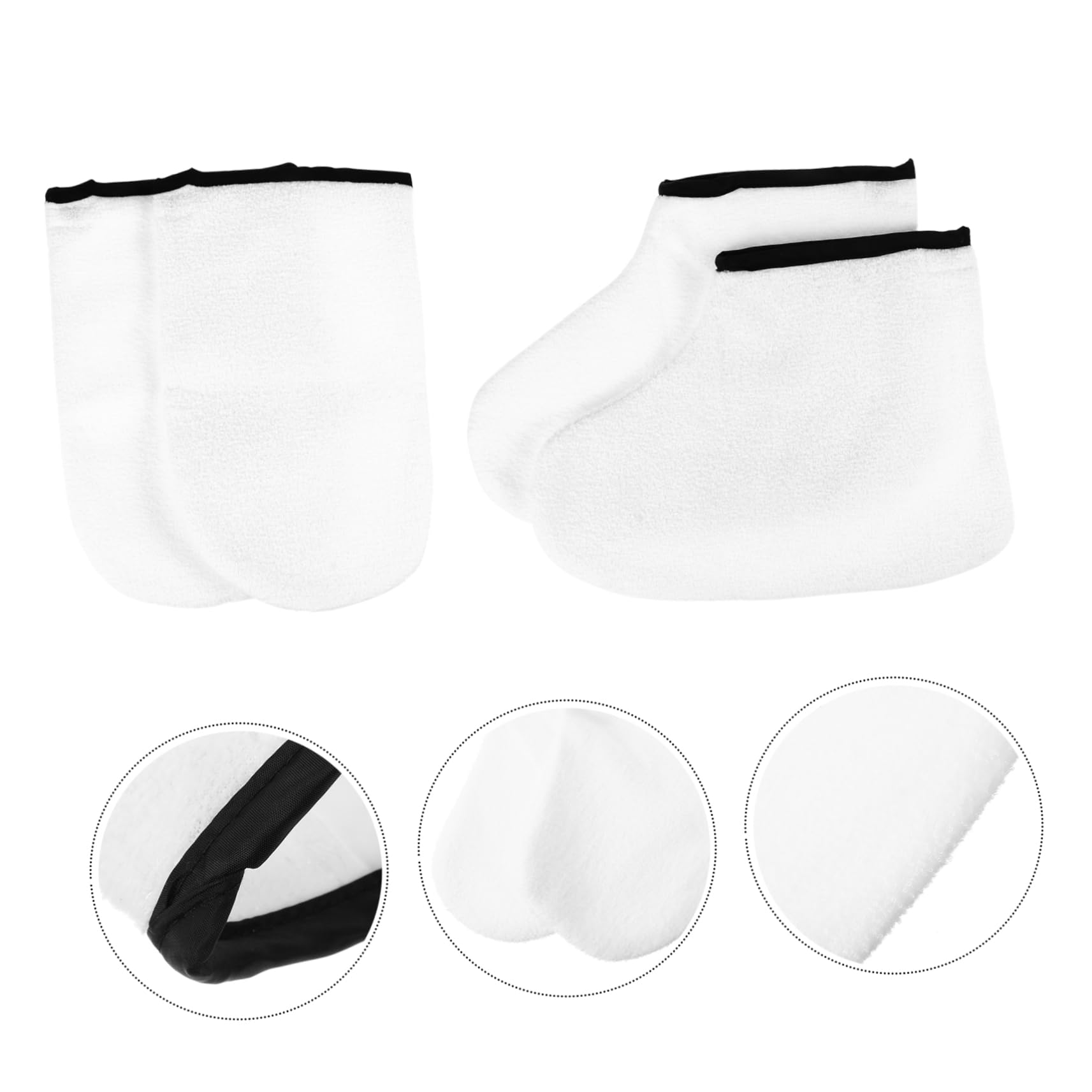FRCOLOR 6pares Guantes y Botas De Cera Para Baño De Paraffina Cubiertas Aislantes Para Pies Para Cuidado Profesional y Uso Casa