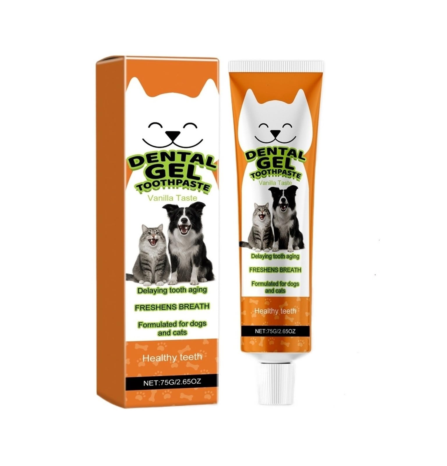 ¡Imprescindible! Pasta de dientes for mascotas de 75 g for una limpieza dental profunda y un cuidado suave(4pcs)
