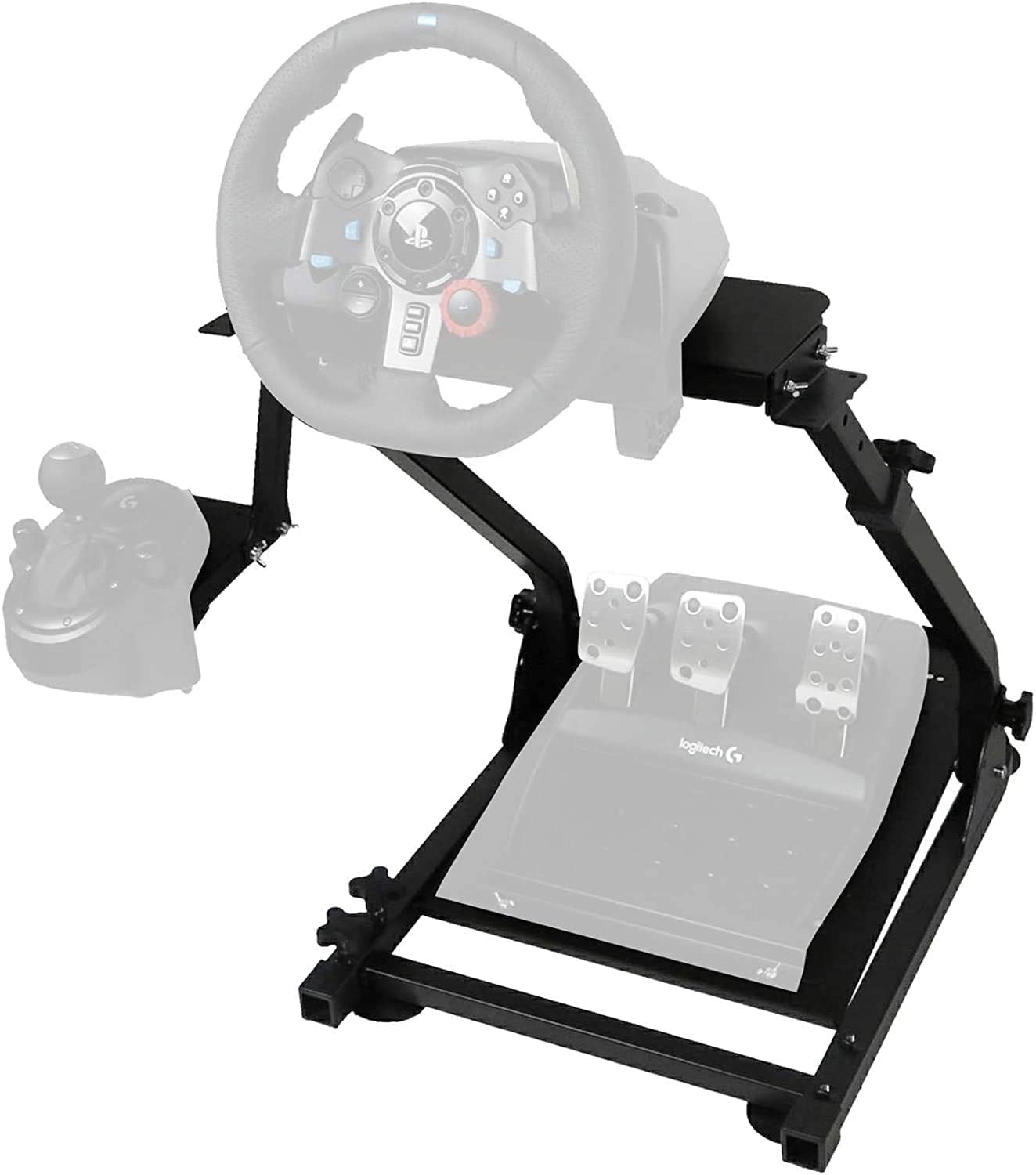 VEVOR Racing Wheel Stand with Shifter Mount, Racing Steering Wheel