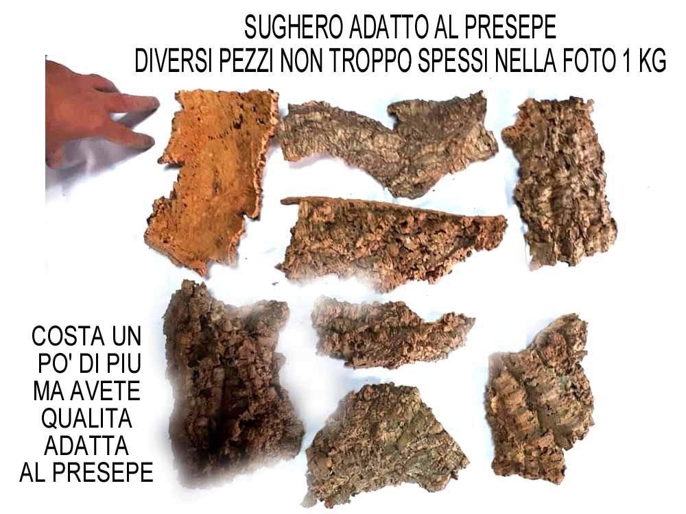 Sughero Pelle Di Coniglio Naturale 500g Per Presepe – Oggetti Artigianali Per Pastori E Scenario, San Gregorio Armeno
