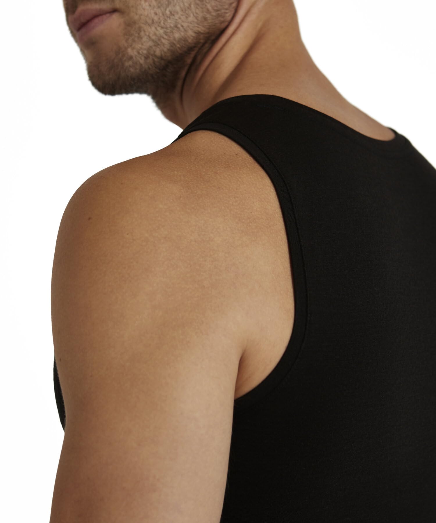 FALKE Herren Daily ClimaWool Singlet Unterwäsche Unterhemd Muscle-Shirt bequem weich flache Nähte körpernah nachhaltig feuchtigkeitsregulierend schnelltrocknend atmungsaktive Wolle Lyocell 1 Stück