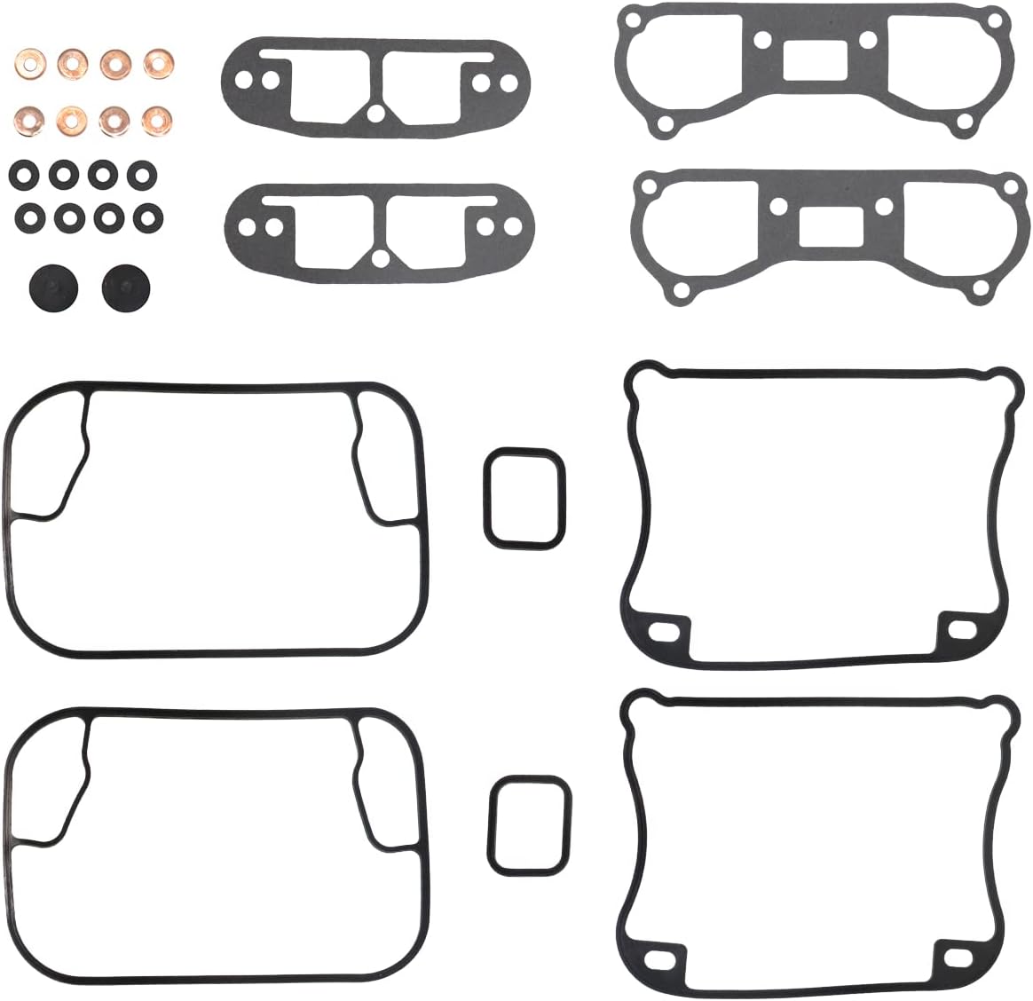 Autu Parts 17042-92 Rocker Box Gasket Kit 92-99 for Harley Evolution Exhaust Gasket 1340cc Big Twin 1992-1999