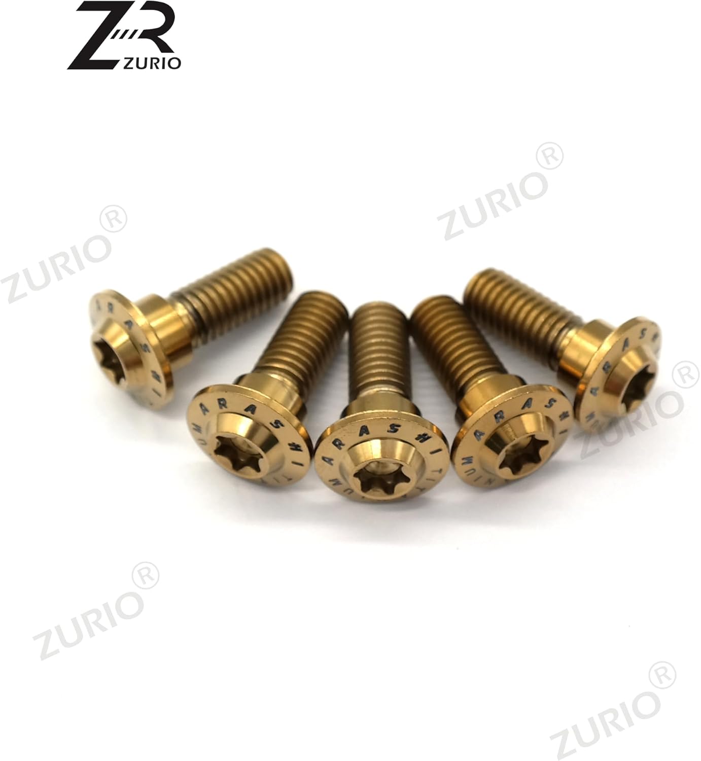 10 Pcs M8x22mm Titanium Alloy Front Brake Disc Rotors Mounting Bolts Screws for GSXR 600 750 2004-2005 1000 2003-2004 Hayabusa 1300 GSX1300R 1999-2020 Gold