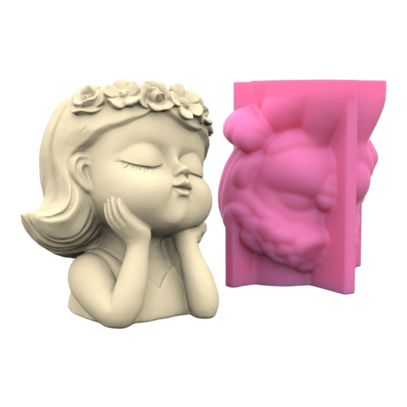Moule silicone pot de fleurs anti-adhesif fini les demoulages rates