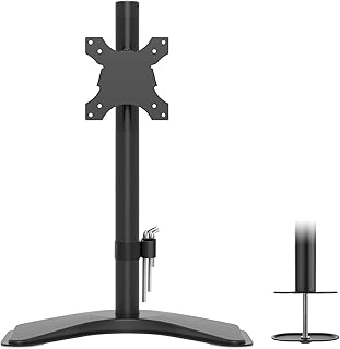 BONTEC Singolo Braccio Supporto da Tavolo Scrivania con Base Installa per LCD LED Monitore Lo Schermo di TV da 13