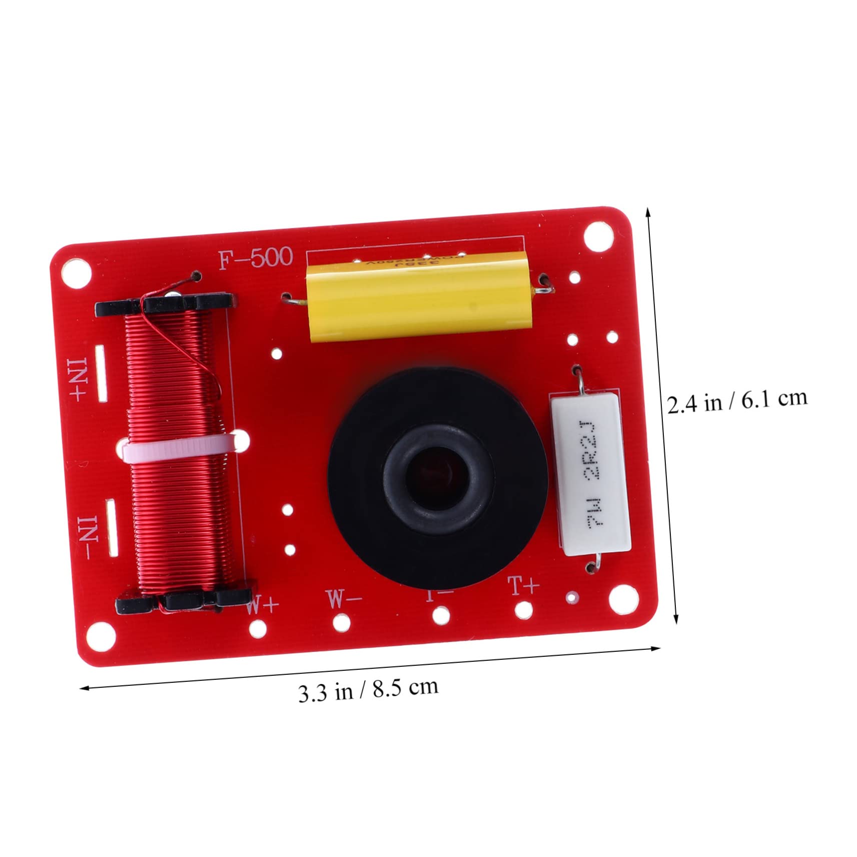 Uonlytech 2pièces Filtre De Crossover Audio pour Haut-parleurs Diviseur De Fréquence Treble Bass pour Système Audio Automobile Accessoire pour Amélioration Qualité Sonore