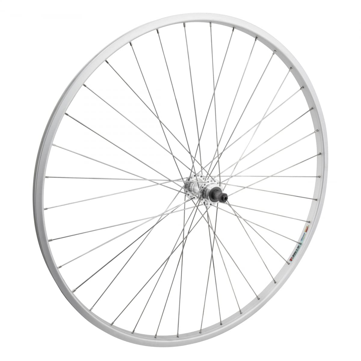Sponsored Ad - 27 x 1-1/4 Rear Bicycle Wheel, Freewheel, Silver 36H