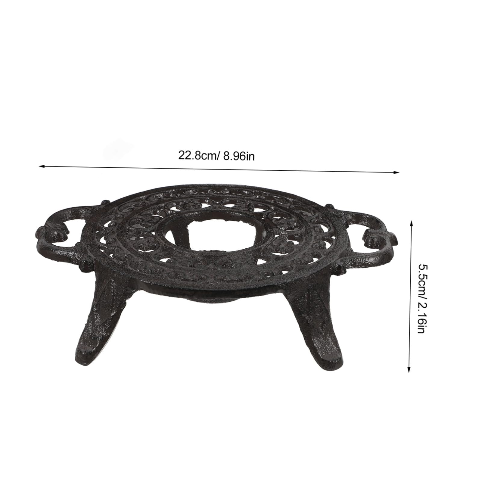 DECHOUS Japanese Cast Tea Warmer with Tripod Stand for Teapot and Coffee Brewing Stable Base for Teas Milk and Beverages Home and Office Use