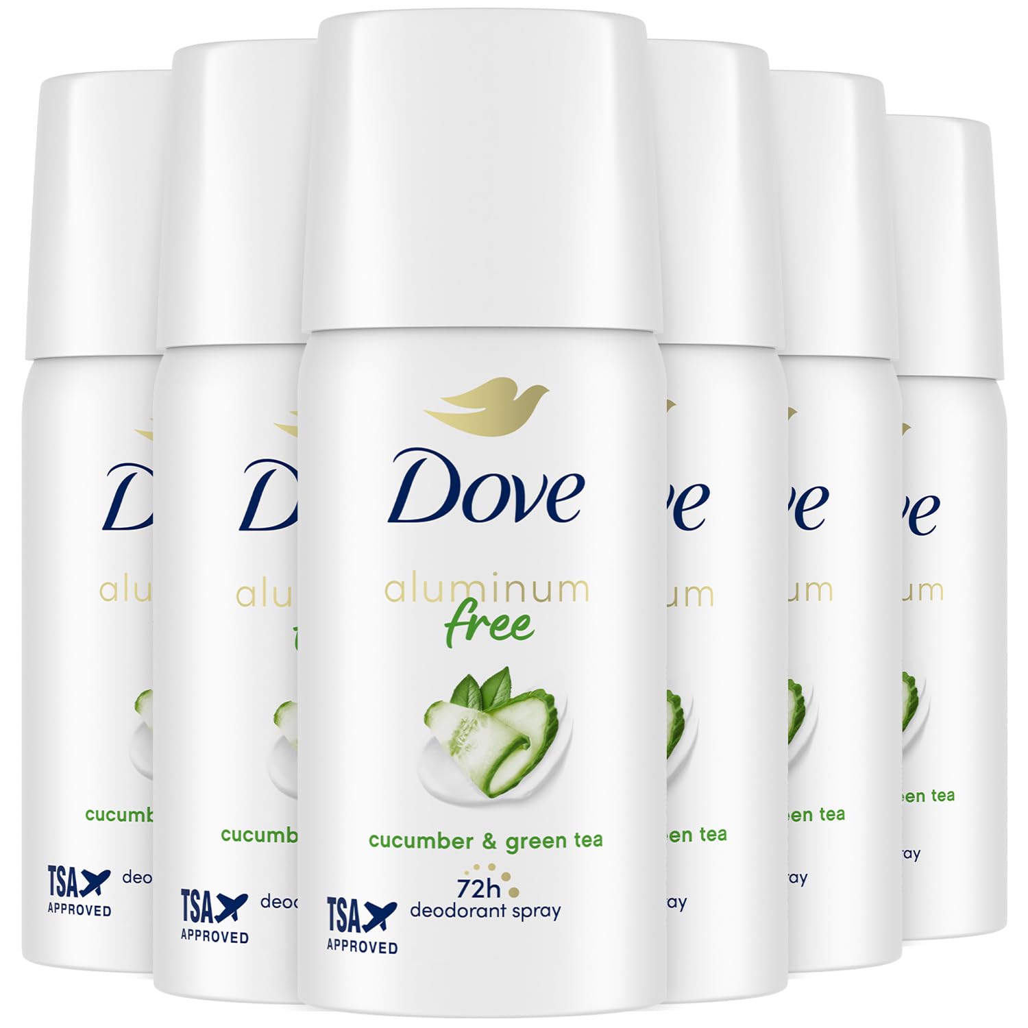 Amazon.com : Dove Aluminum-Free Deodorant, Travel-Size Spray 6
