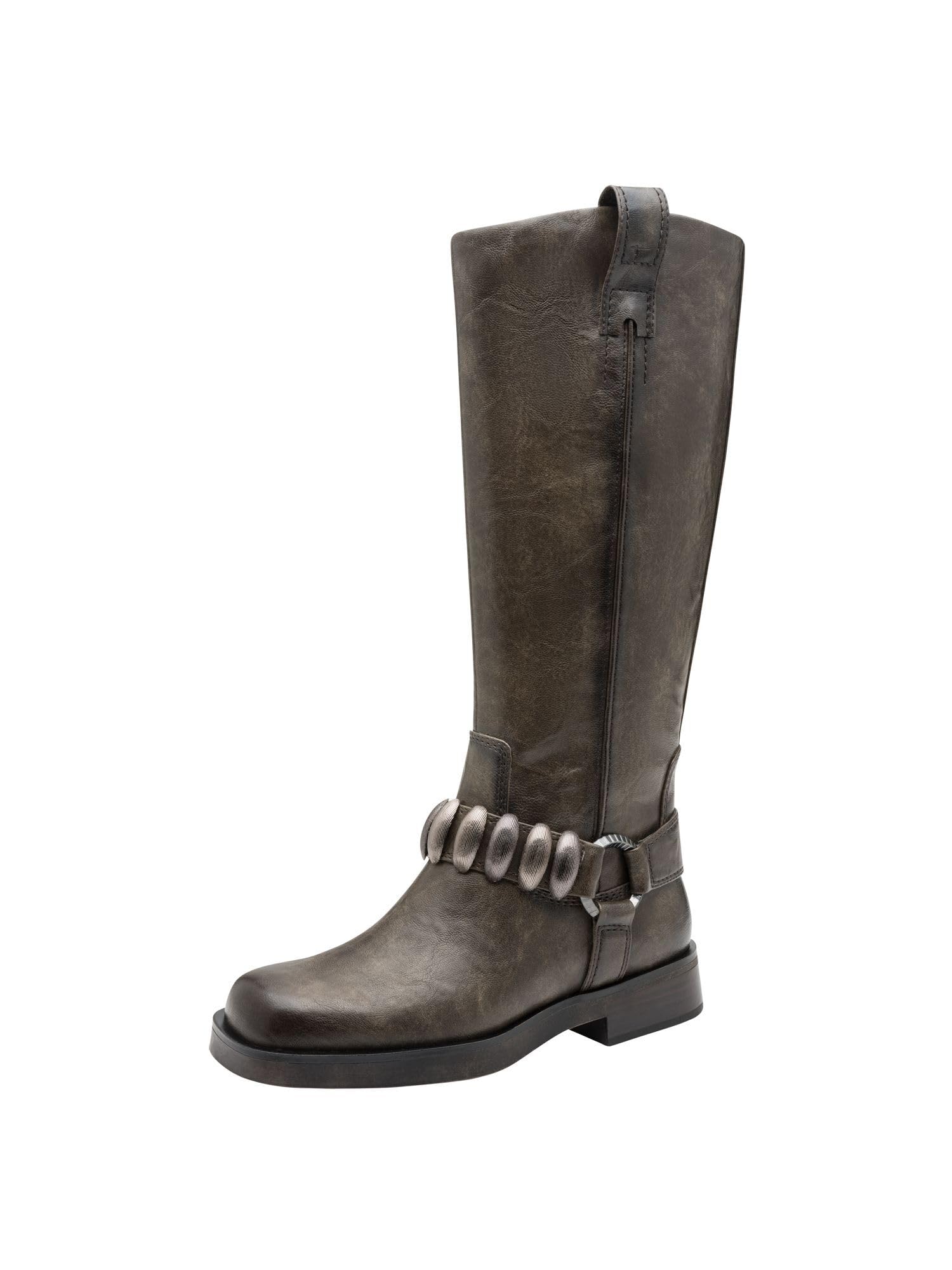 Tamaris Women's Flat Boots, Cigar, 39 EU