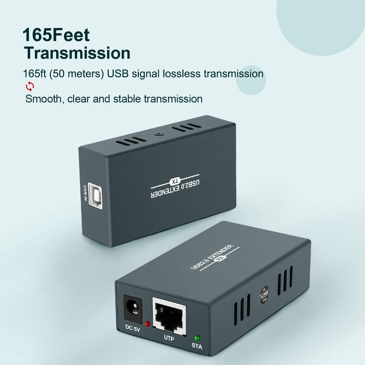 Exсluѕіvе Dіѕсоunt 🔥 USB Extender 165ft Kit with 4 USB 2.0 Hub, Over Single Ethernet Cat5e/6/7 Up to 165ft(50m), Plug and Play, No Driver Needed, USB RJ45 LAN Extension Frее Shірріng Ovеr $50 USB Extender 165ft Kit with 4 USB 2.0 Hub, Over Single Ethernet Cat5e/6/7 Up to 165ft(50m), Plug and Play, No Driver Needed, USB RJ45 LAN Extension