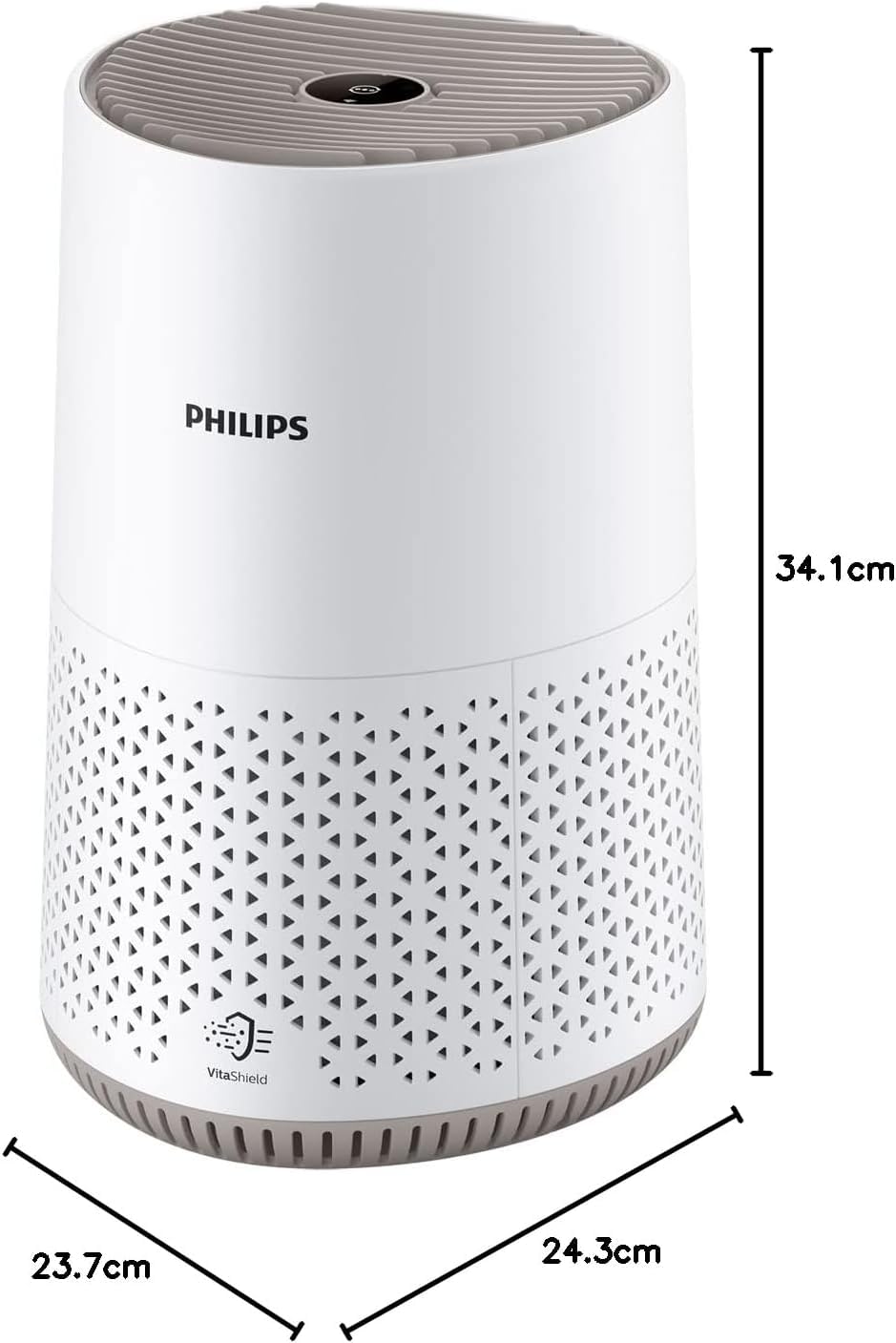 Philips Purificateur d'Air Séries 600, Ultra-silencieux et économe en énergie, éfficace contre allergies, Filtre HEPA élimine 99.97% des polluants, Jusqu'à 44m², Contrôle par App, Blanc (AC0650/10)