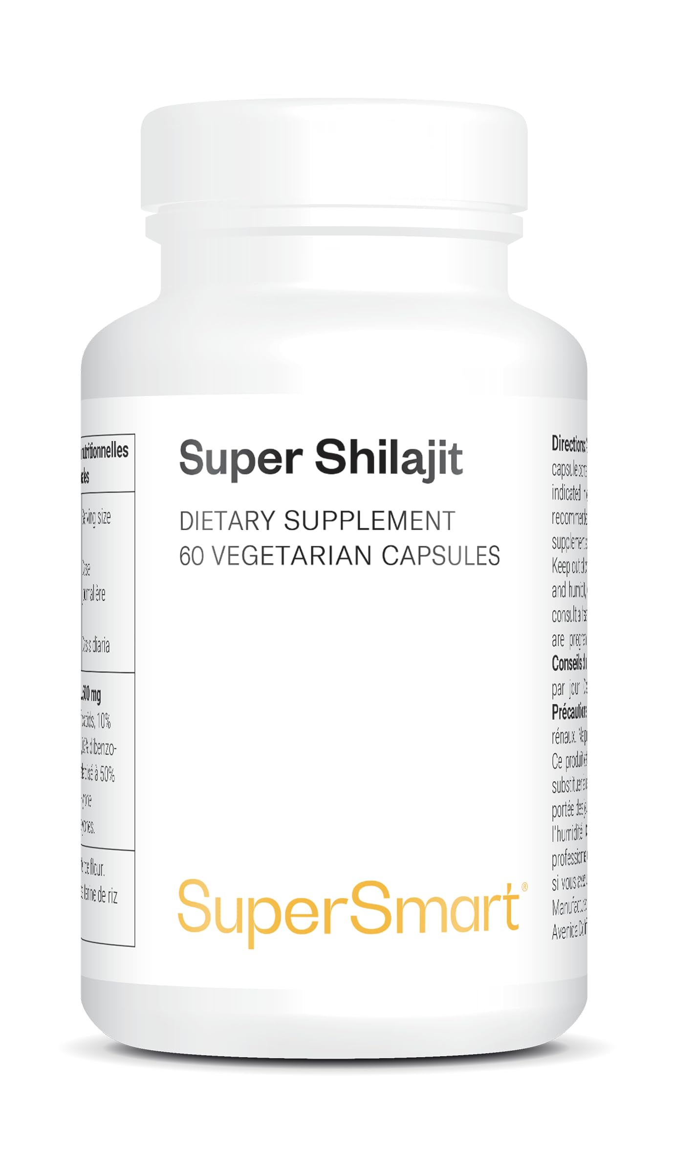 Super Shilajit (Primavie ®) - Tonico ayurvedico - Aumenta vitalità ed energia - Aiuta ad aumentare la biodisponibilità di CoQ10 e la resistenza fisica - Vegano - Supersmart