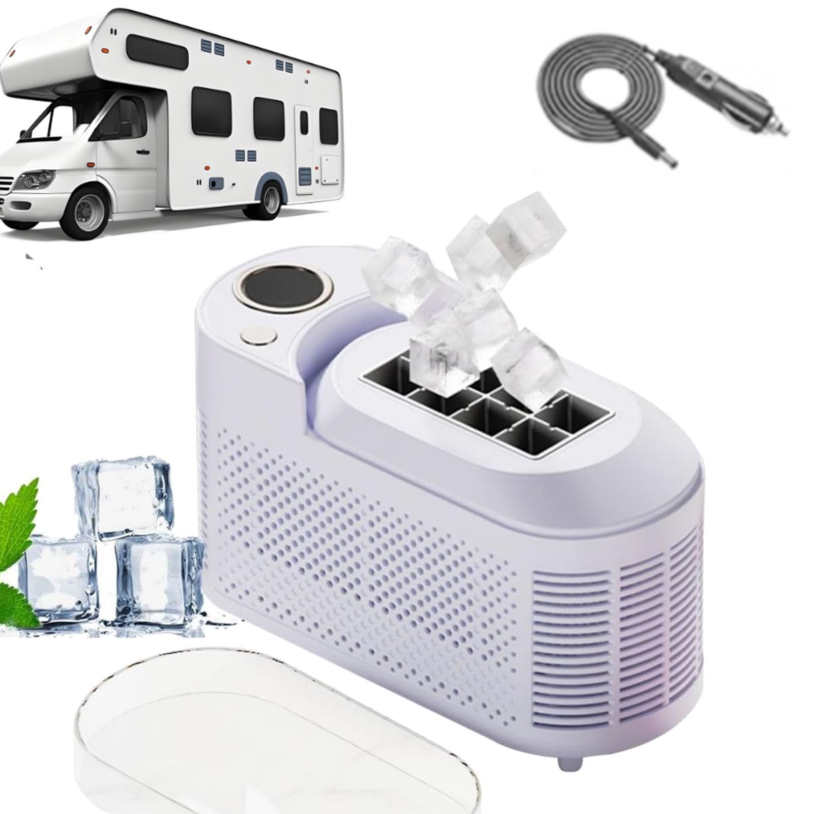 Machines à glaçons autonoyantes double puissance maison et camping