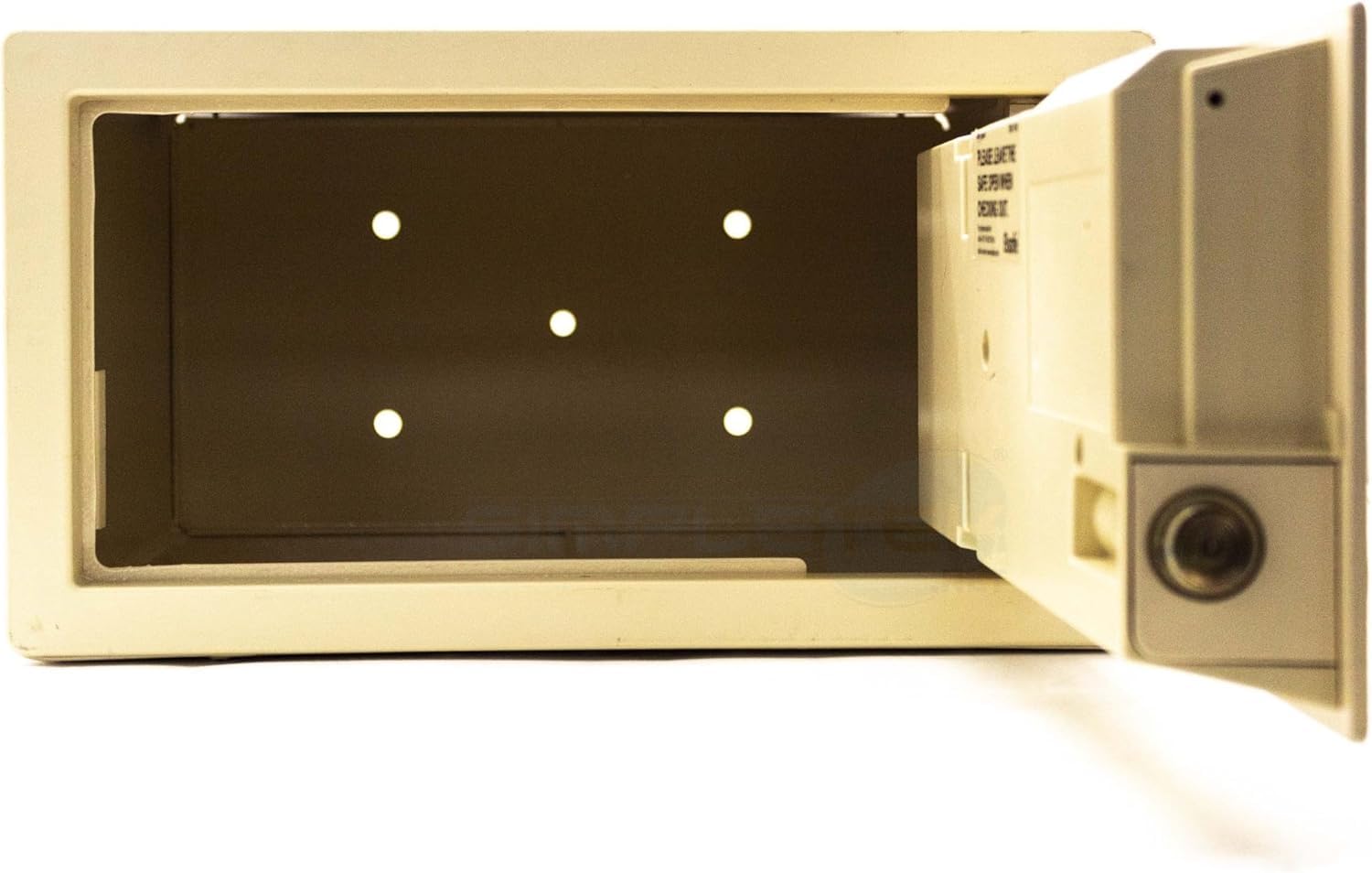 SIMPLETEK - Caja fuerte de habitación de hotel, Hotel con código de desbloqueo | Color Marfil Pantalla LED, Luz interior (Reacondicionado)