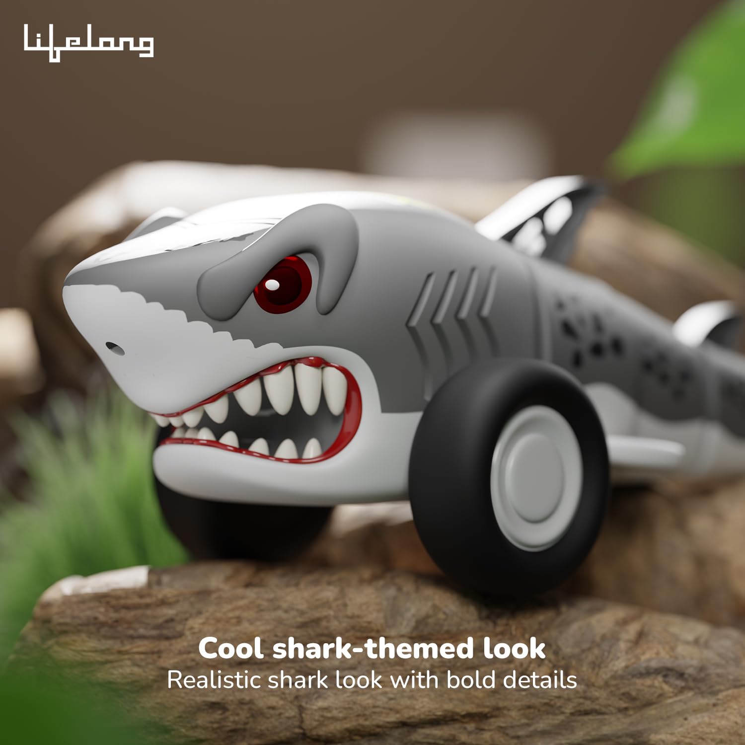 Lifelong RC Shark Stunt Car - Kids Remote Control Toy -5