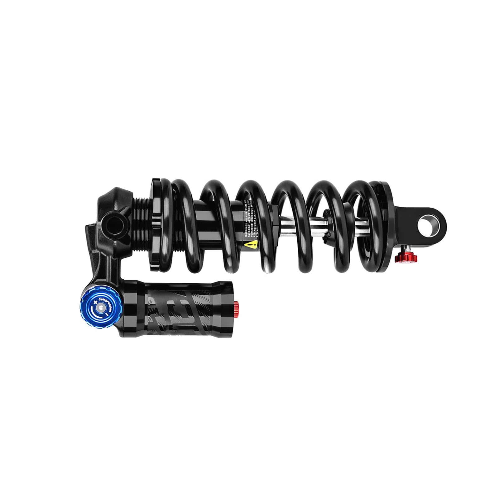 Topiky Mountainbike-Stoßdämpfer Hinten, 550 Lbs, Robuste Schraubenfeder für Downhill-Fahrer (185MM 550LB 54x24 Buchse)