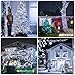 JMEXSUSS 2 Pack Solar String Lights Outdoor Waterproof, Total 400 LED 151FT Solar Christmas Lights Outdoor, 8 Modes White Solar Light for Outside Yard Patio Tree Garden Christmas Decorations