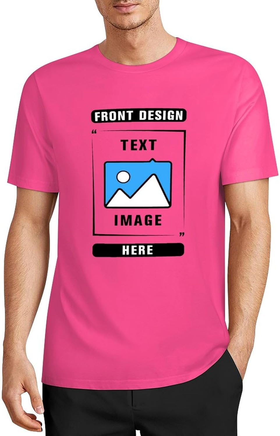 Custom T Shirts, Add Picture/Logo/Text Customized T Shirts for Men/Women Gifts, Personalized Unisex Crewneck Tee Shirt - Image 2