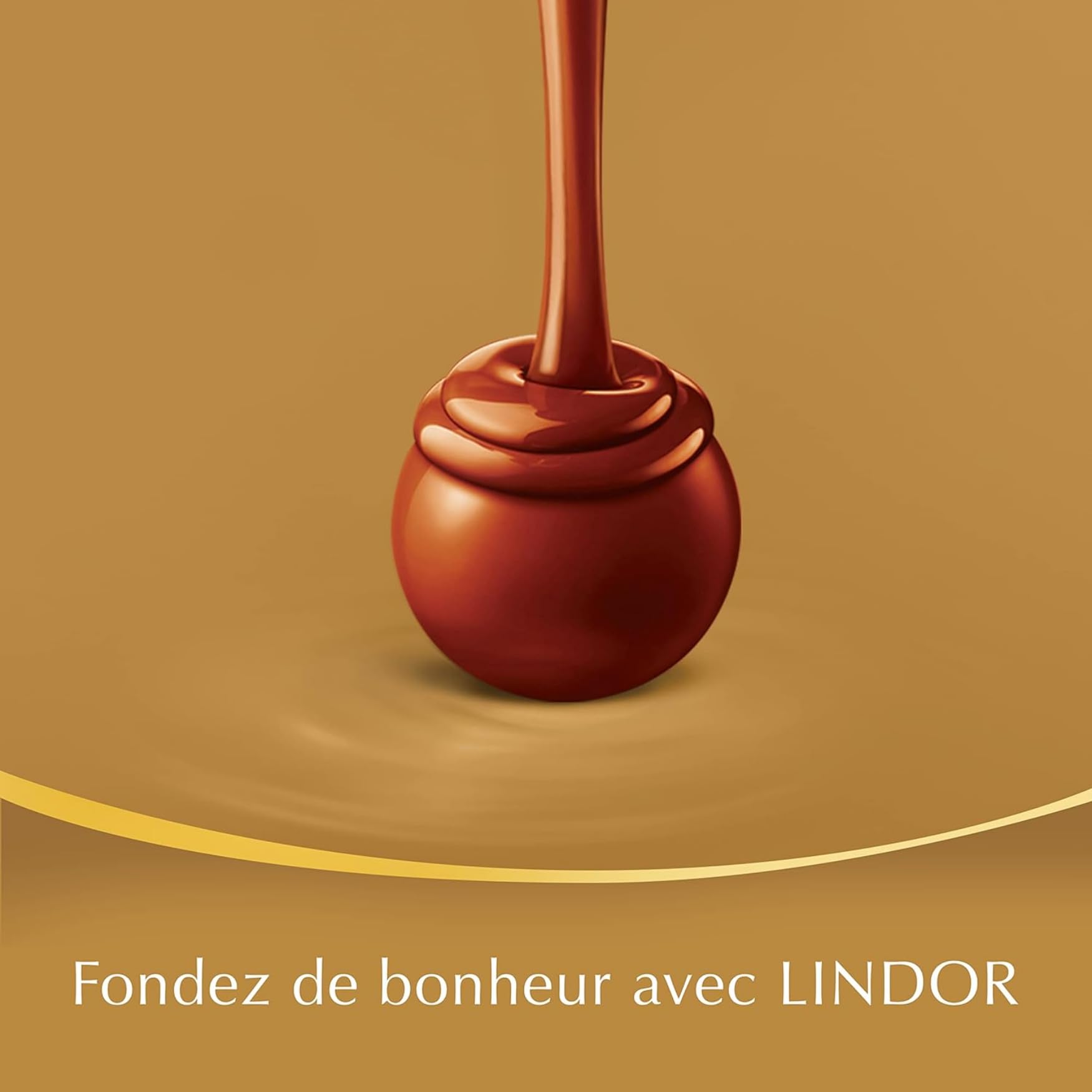 LINDT - 100 bouchées LINDOR Chocolat Lait Caramel - Boîte 1,25 kg | Chocolats à Offrir ou à Partager pour un Anniversaire, une Fête, un Evènement - Grand Format, Candy Bar, Mariage, Baptême