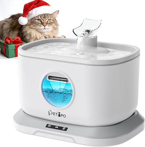 Fuente de agua para gatos separación de agua-eléctrica Fuentes de agua inalámbricas con detección de radar para gatos en interiores, bomba