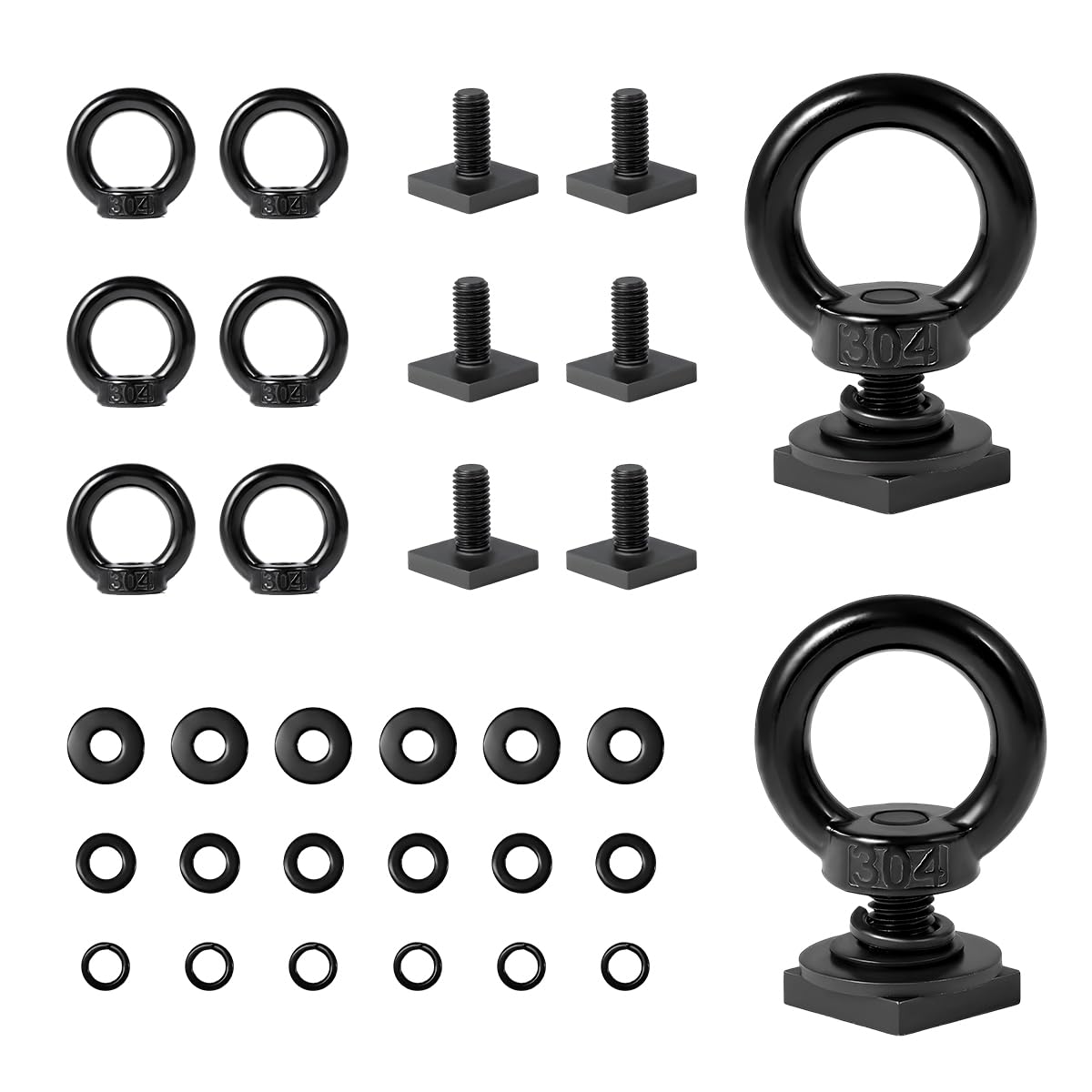 Tie Down 59135N Strap Bolt With Nut – 8-Pack For Manufactured Home Anchor Tensioning